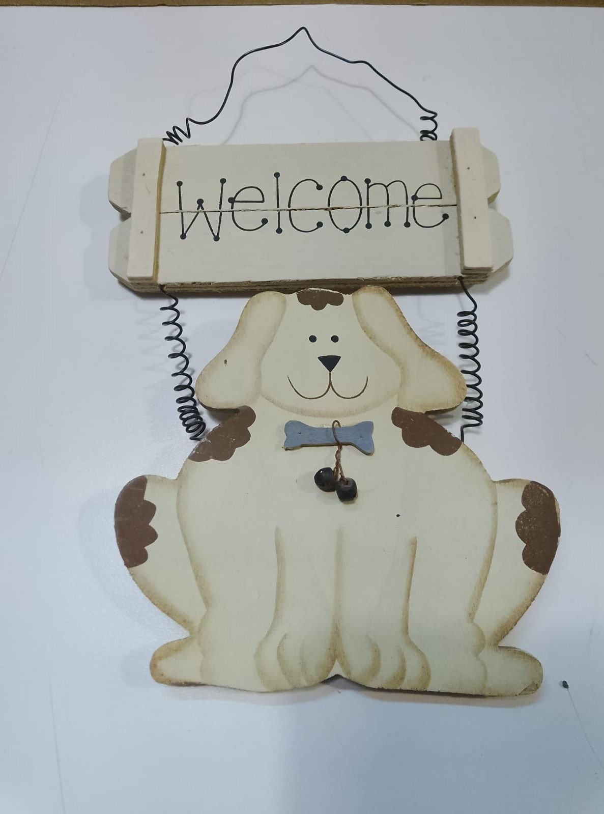 Piccola Targa Decorativa Cagnolino WELCOME