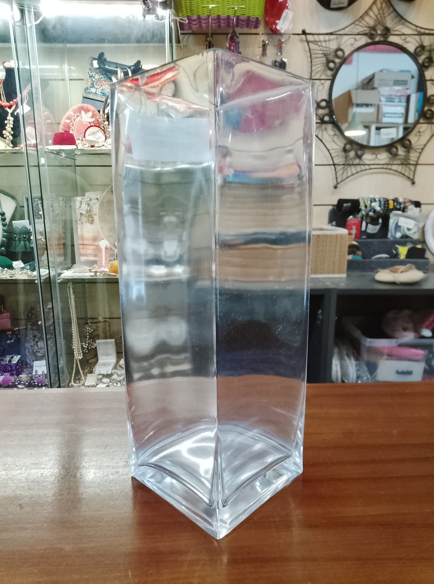 Vaso Alto in Cristallo Liscio