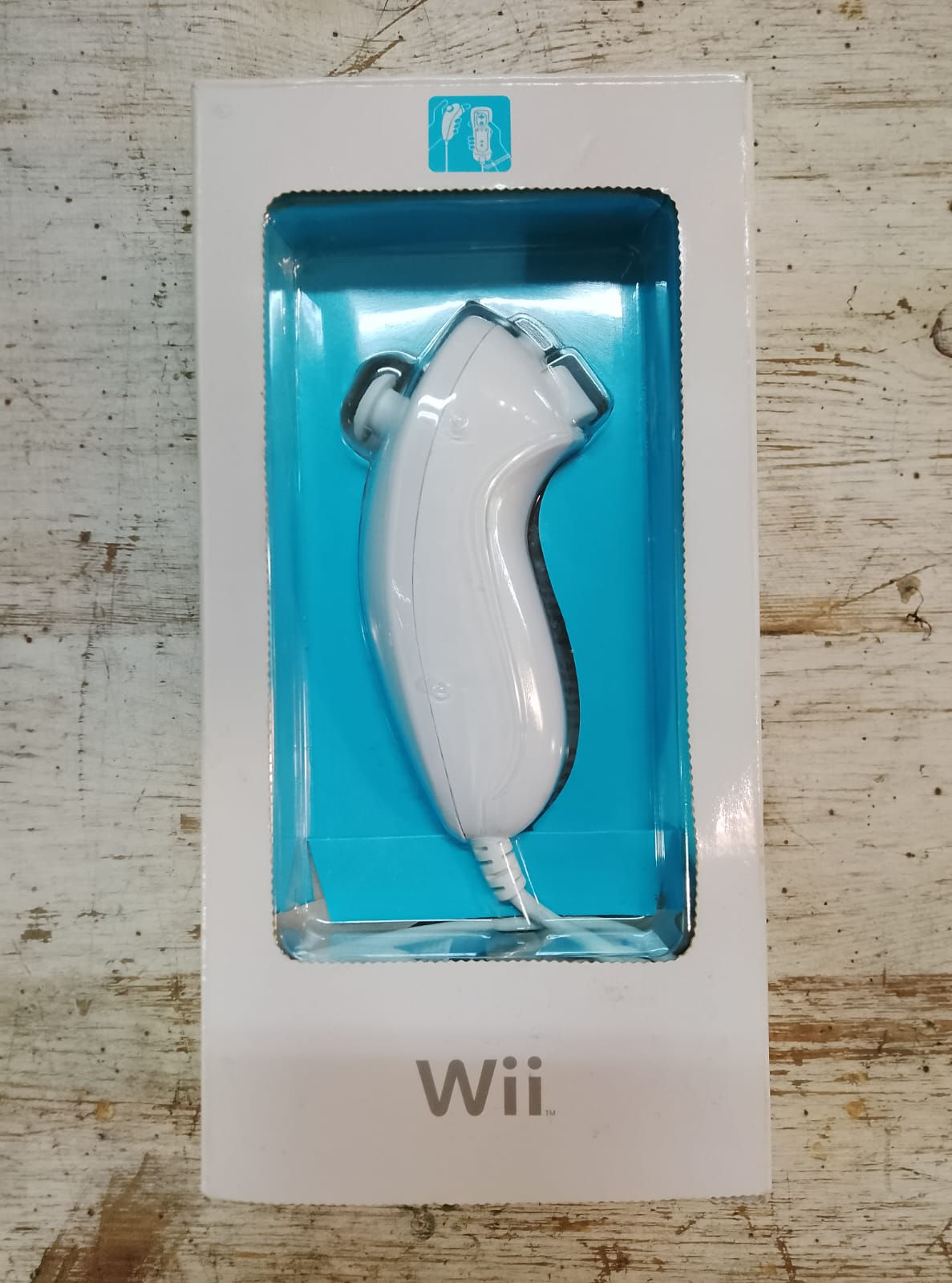 Accessorio Nunchuck Bianco Originale Nintendo WII Nuovo