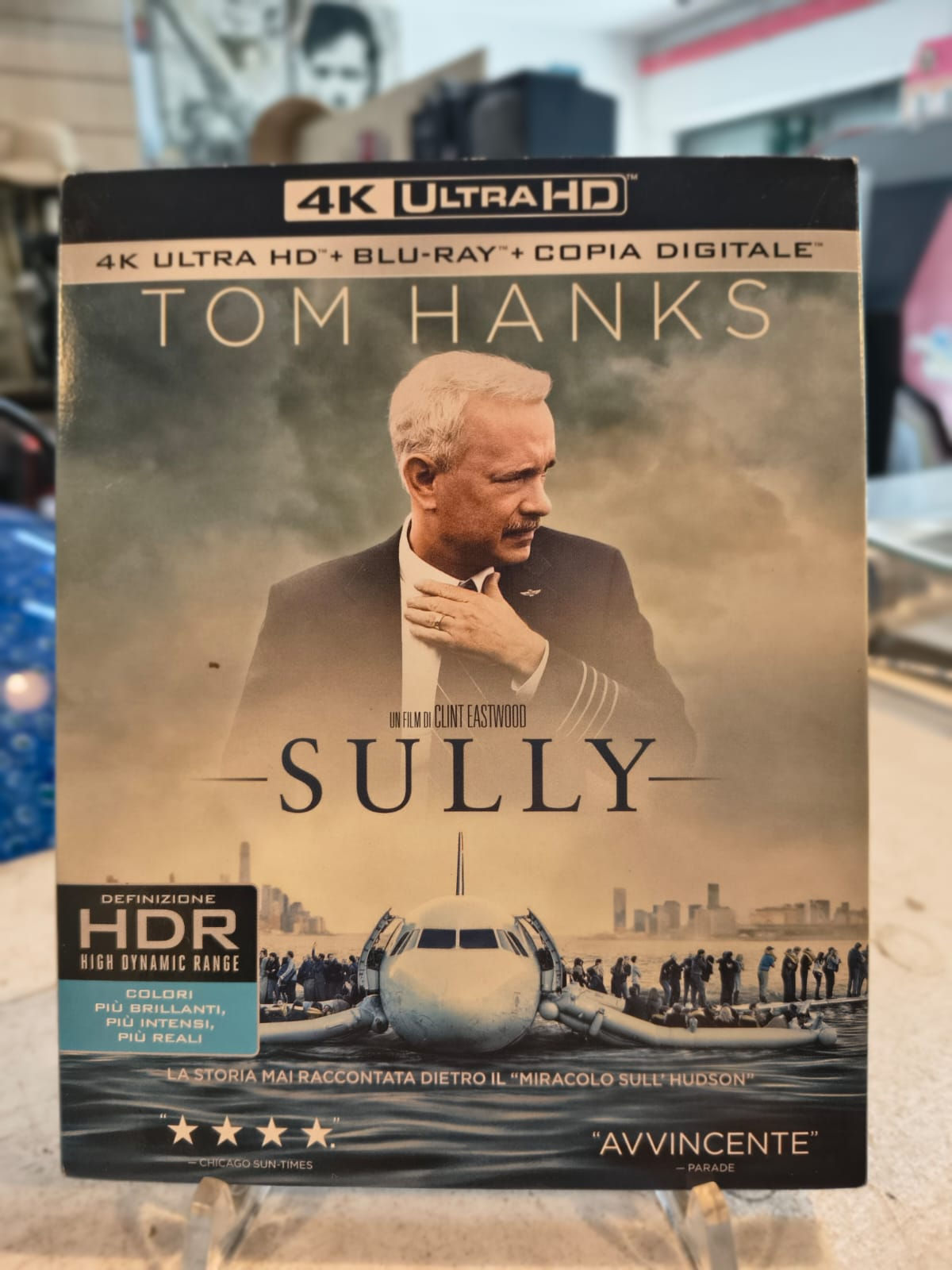 Film Blu-Ray Sully di Clint Eastwood con Tom Hanks 4K [doppio disco]