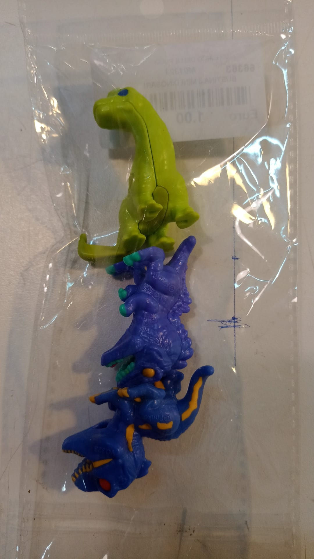 3 Figures Giocattolo Mini Dinosauri