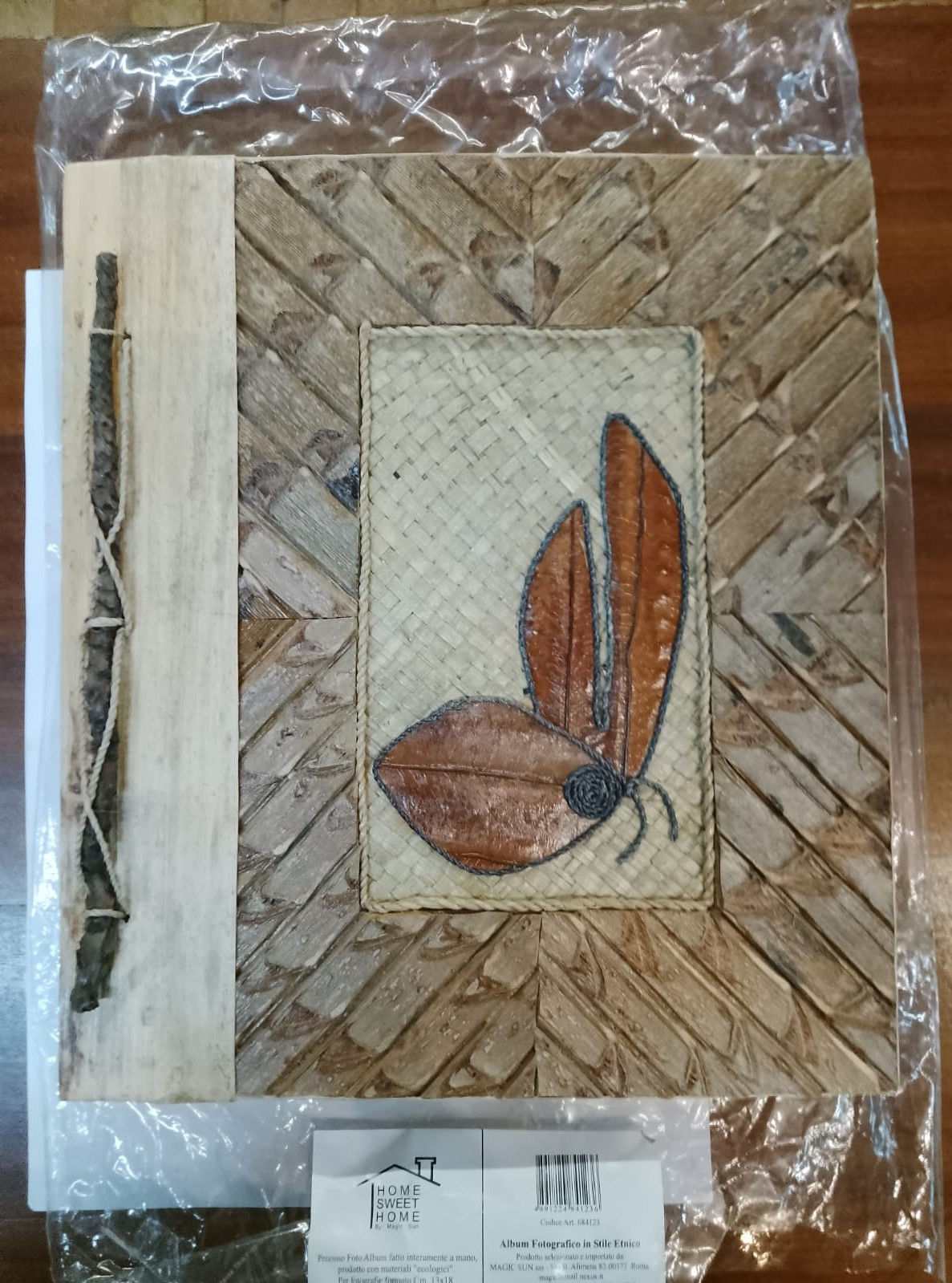 Album Porta Fotografie Grande in Foglie di Banano