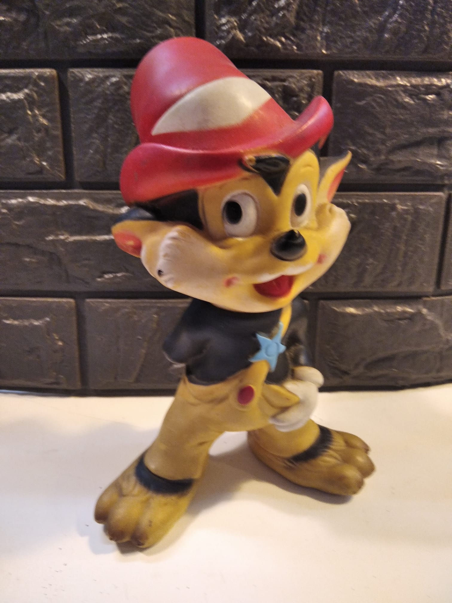 Pupazzo Vintage Lupetto dei Tre Porcellini Disney LEDRA