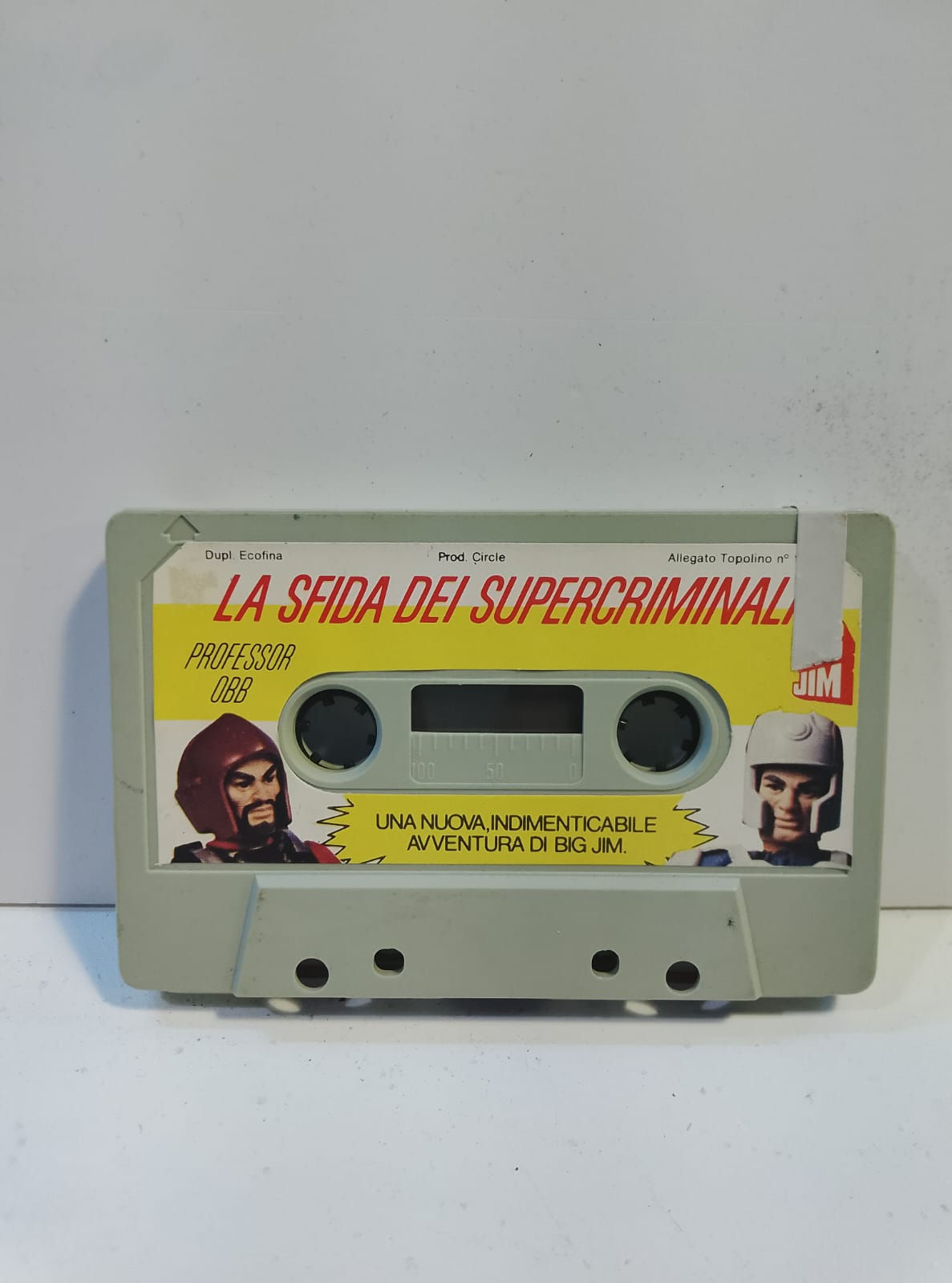 Audiocassetta Vintage BIG JIM La Sfida dei Supercriminali [Registrata]