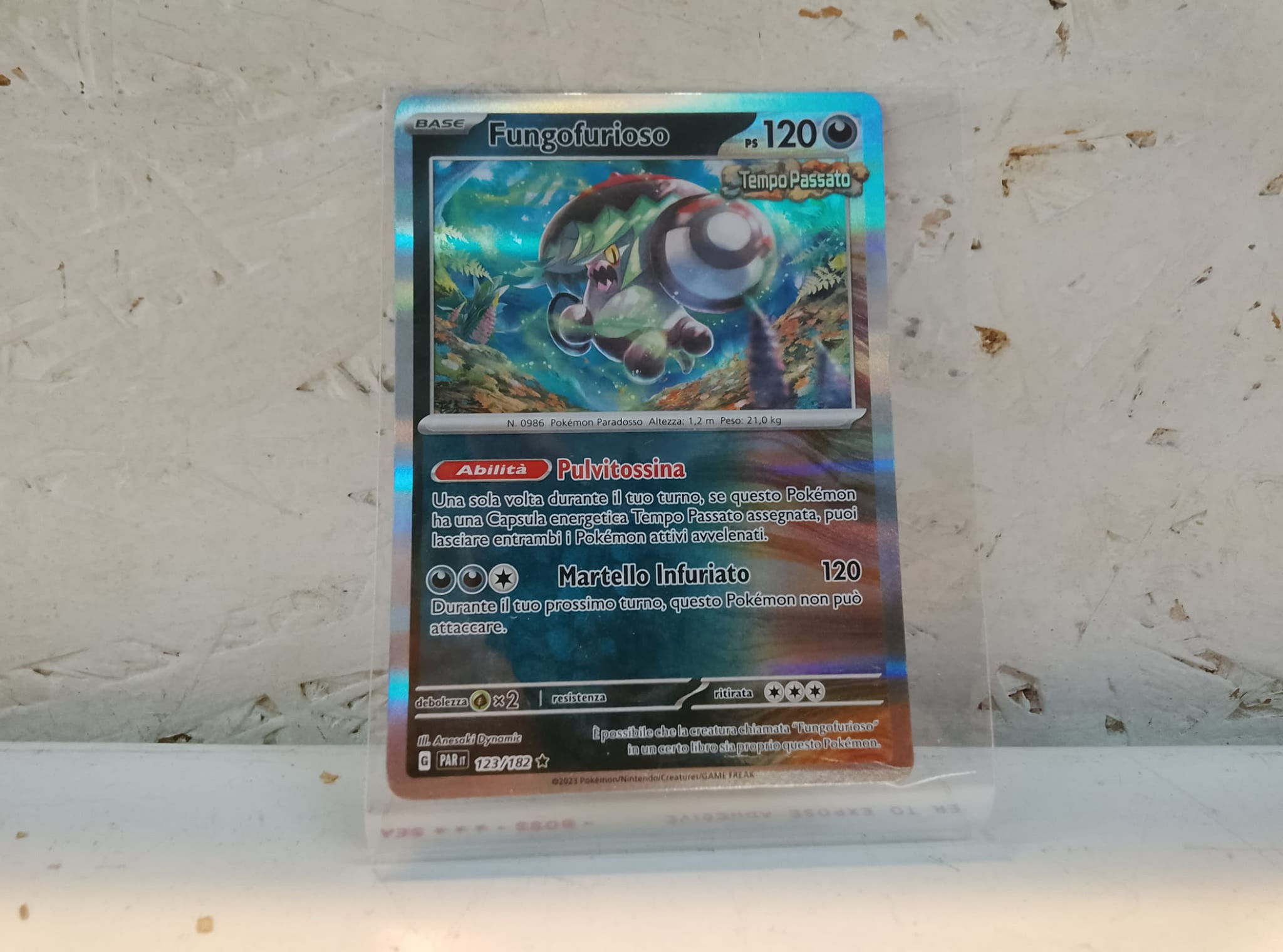 Carta Pokemon Olografica Full Holo FUNGOFURIOSO