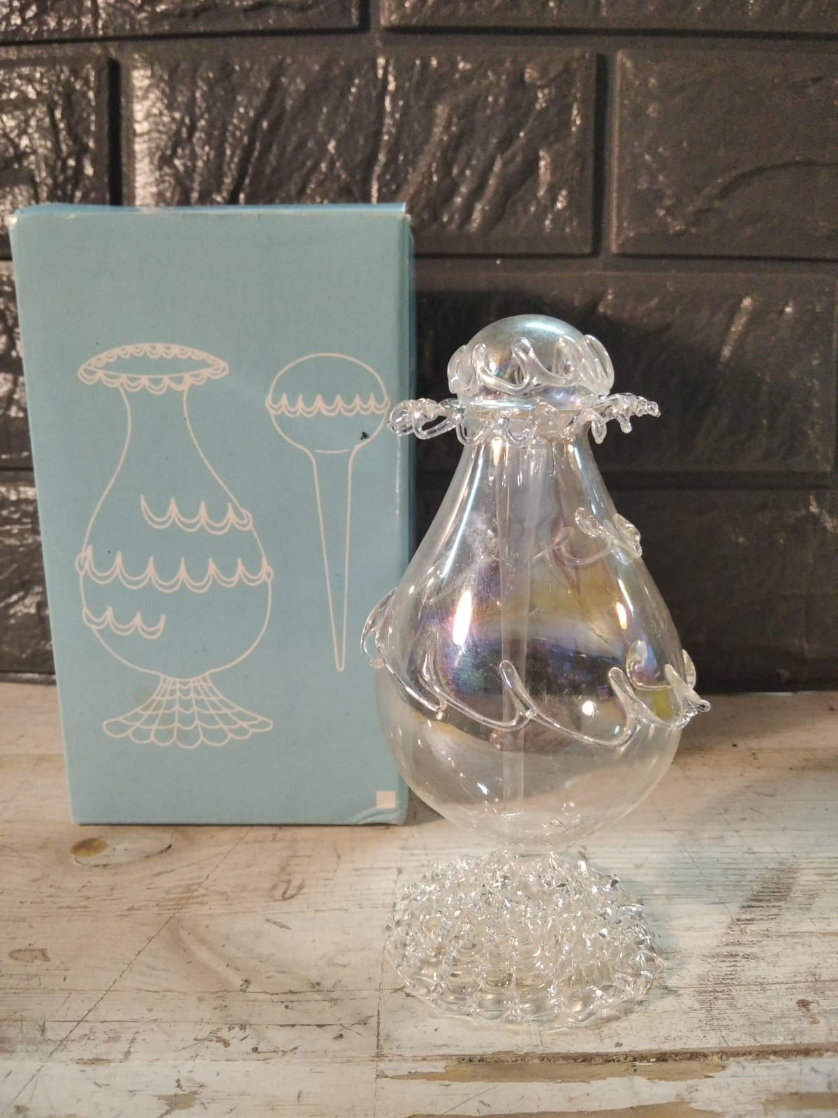 Boccetta Profumiera Bottiglietta per Profumo in Vetro Soffiato