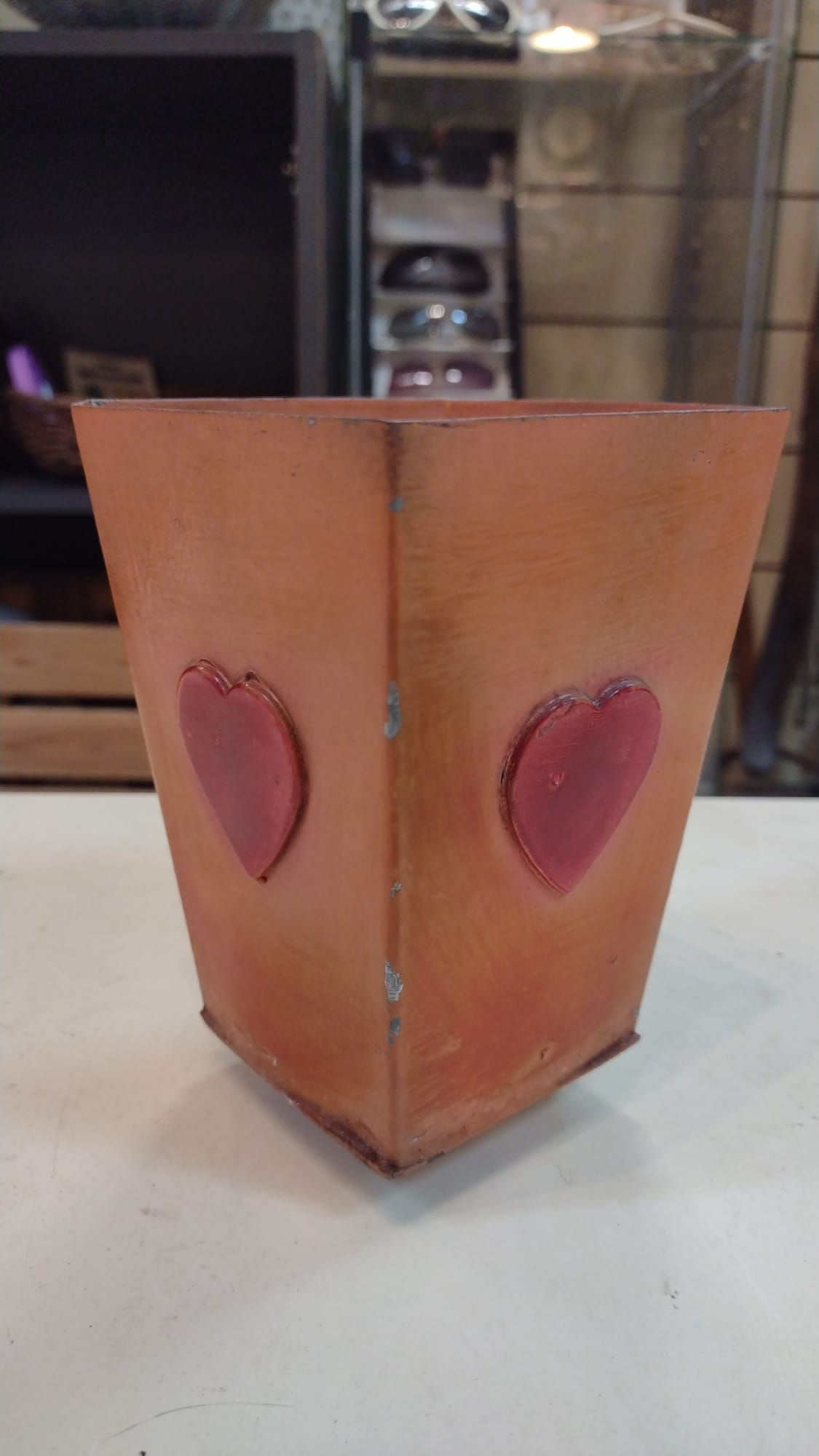 Vasetto in Metallo con Cuore