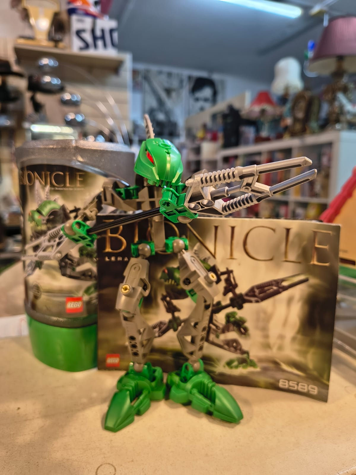 Set LEGO Bionicle  8589 Lerahk Verde 2003 Completo