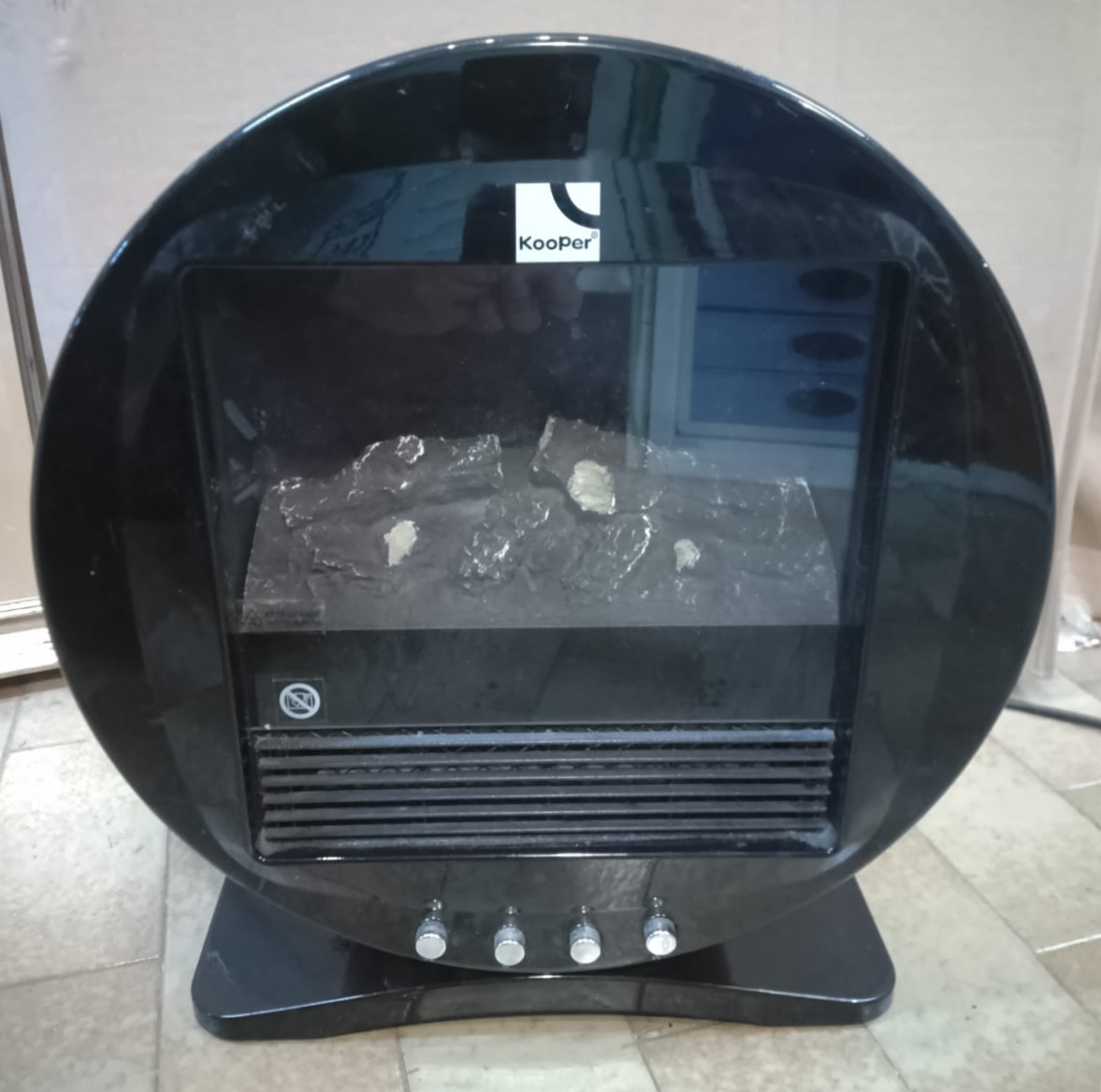 Stufetta Elettrica Scaldino Finto Caminetto Kooper