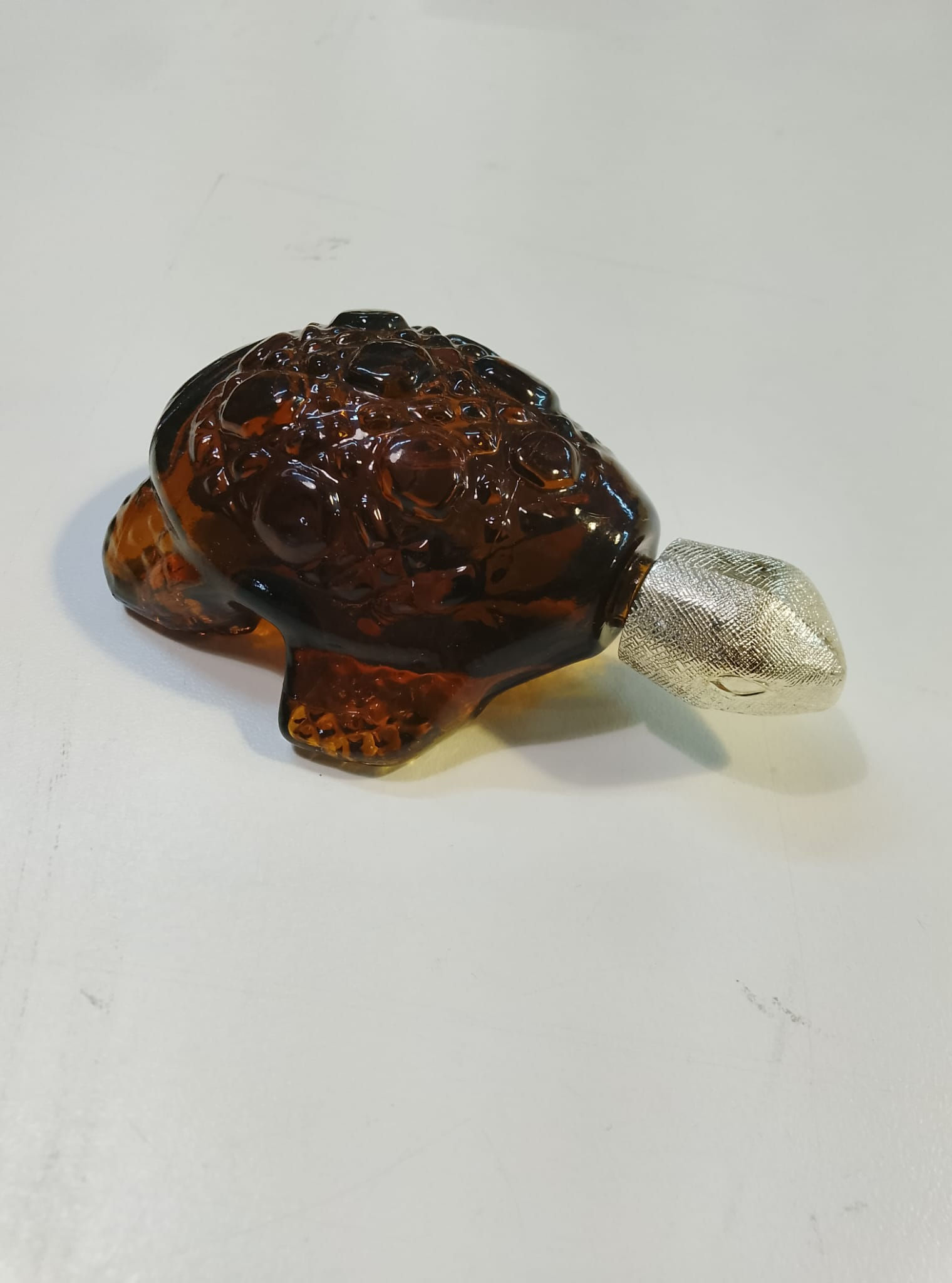 Boccetta Profumiera in Vetro a Forma di Tartaruga Portafortuna