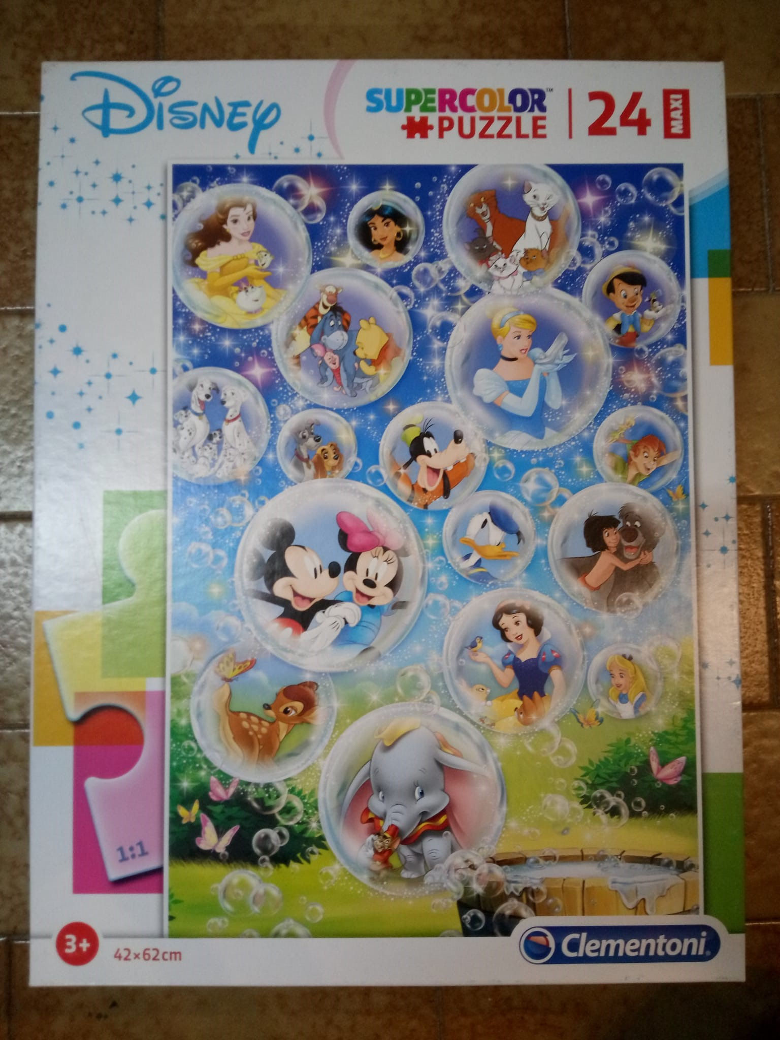 Puzzle  Clementoni Supercolor Maxi personaggi DISNEY 24 pezzi