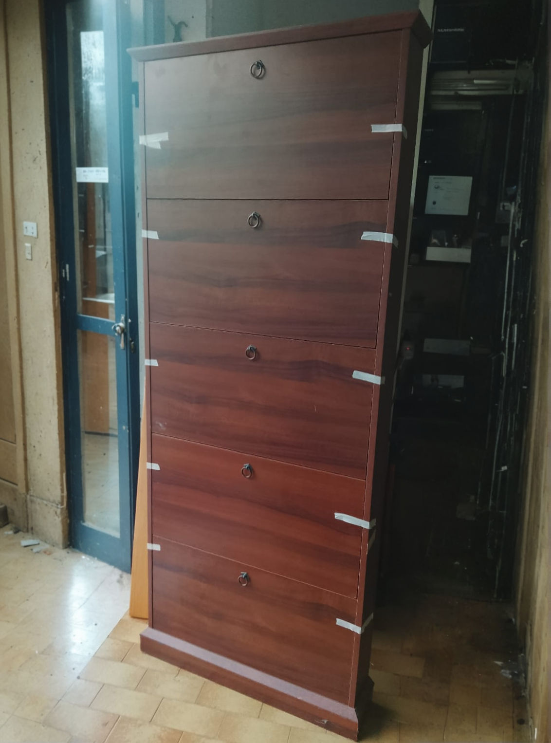 Scarpiera Color Noce a 5 Ante