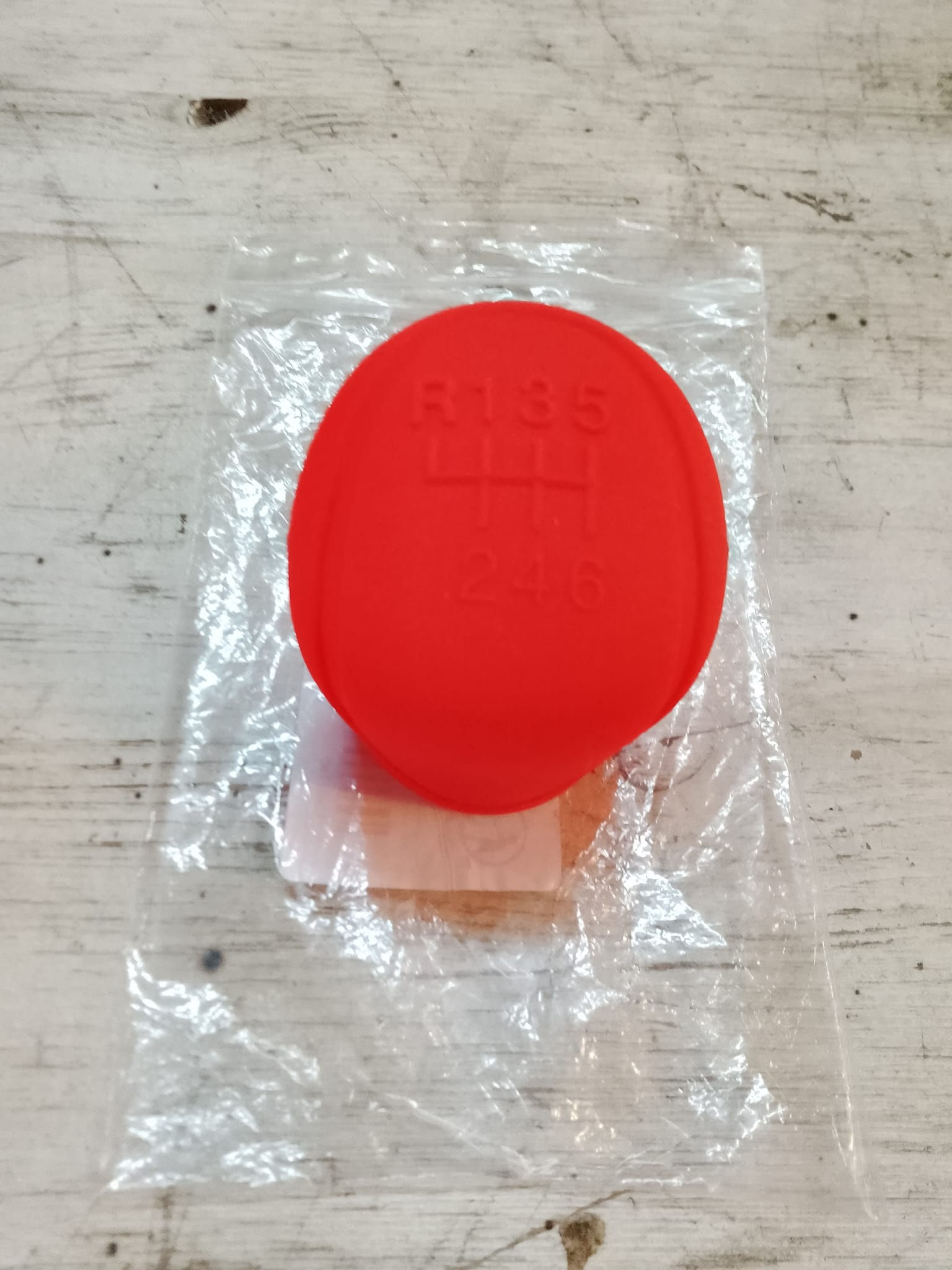 Copri Pomello Cambio Auto Skin in Silicone Rosso