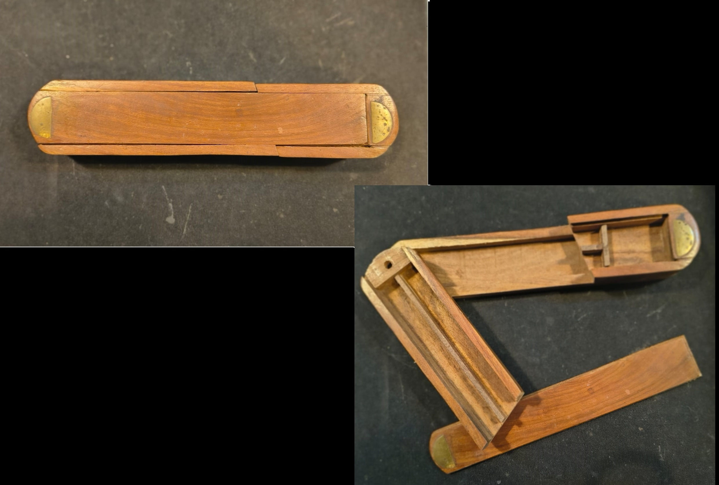 Scatola Cofanetto in Legno con Scomparti per Bastoncini Incenso e Incensiera