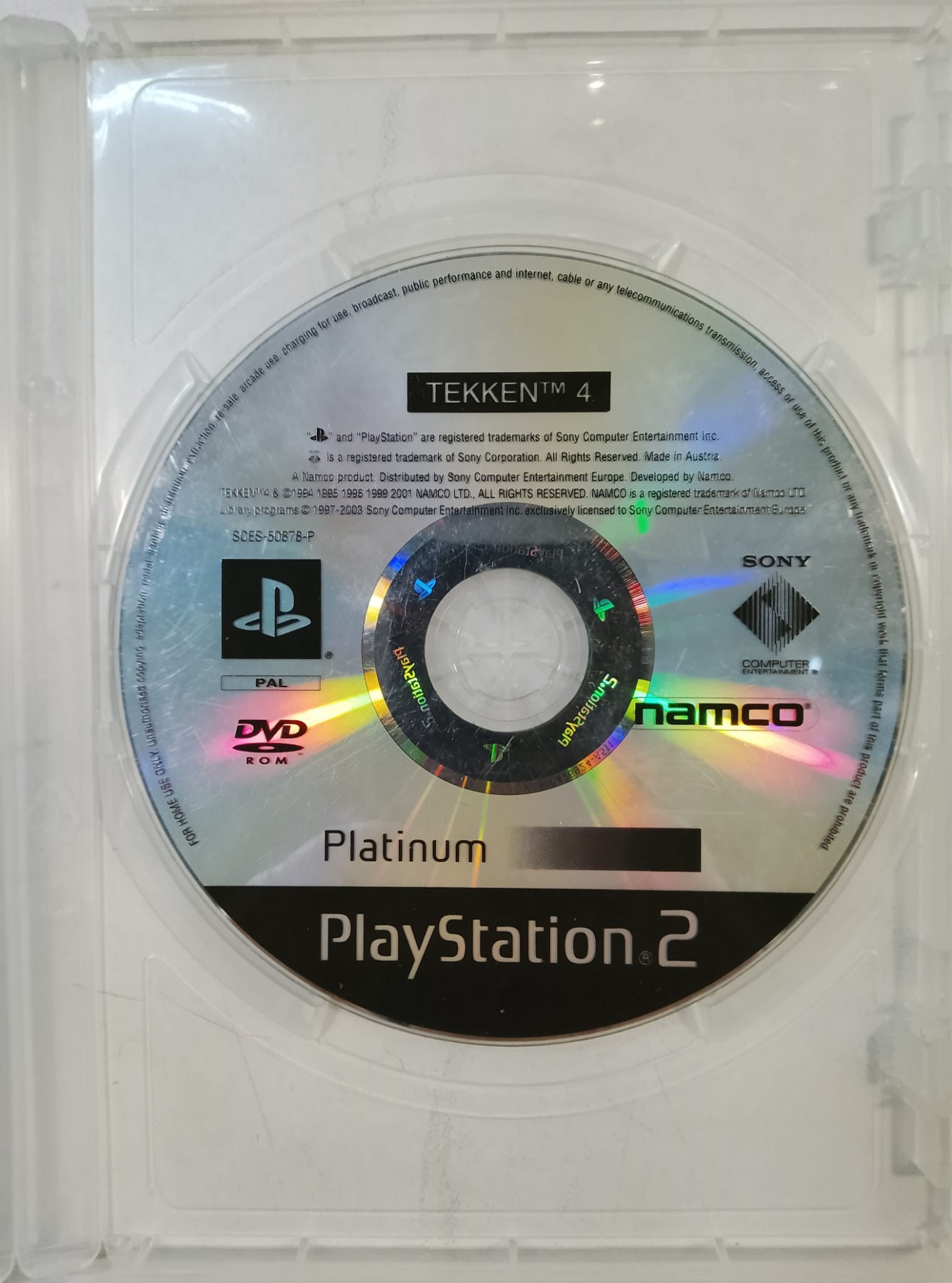Gioco TEKKEN 4 Platinum per PS2 Sony PlayStation 2 Loose