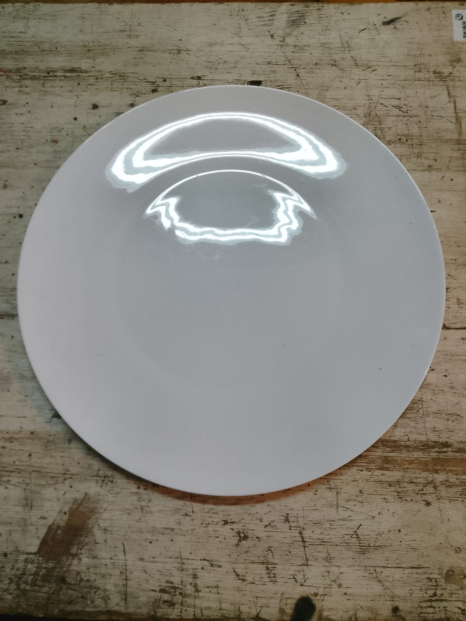 Piatto da Portata Rotondo in Porcellana Bianca FADE Bone China