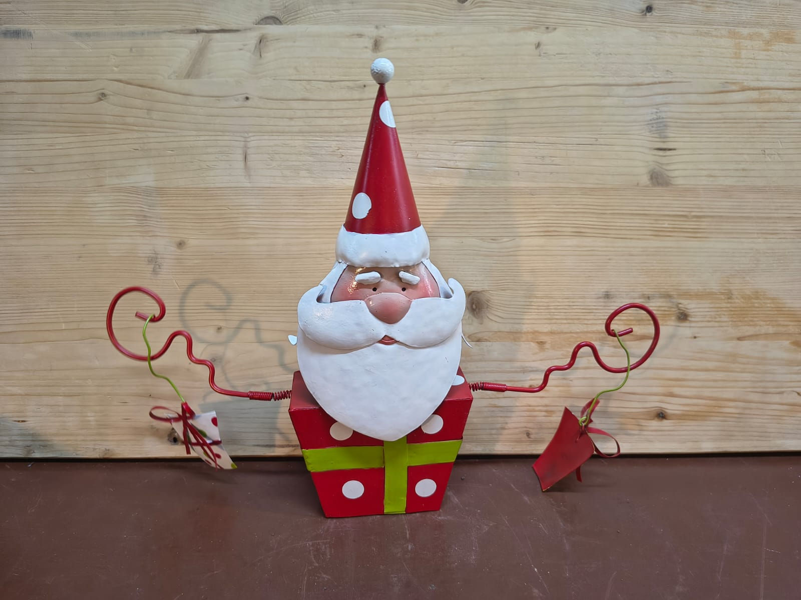 Decorazione Natalizia BABBO NATALE in Latta
