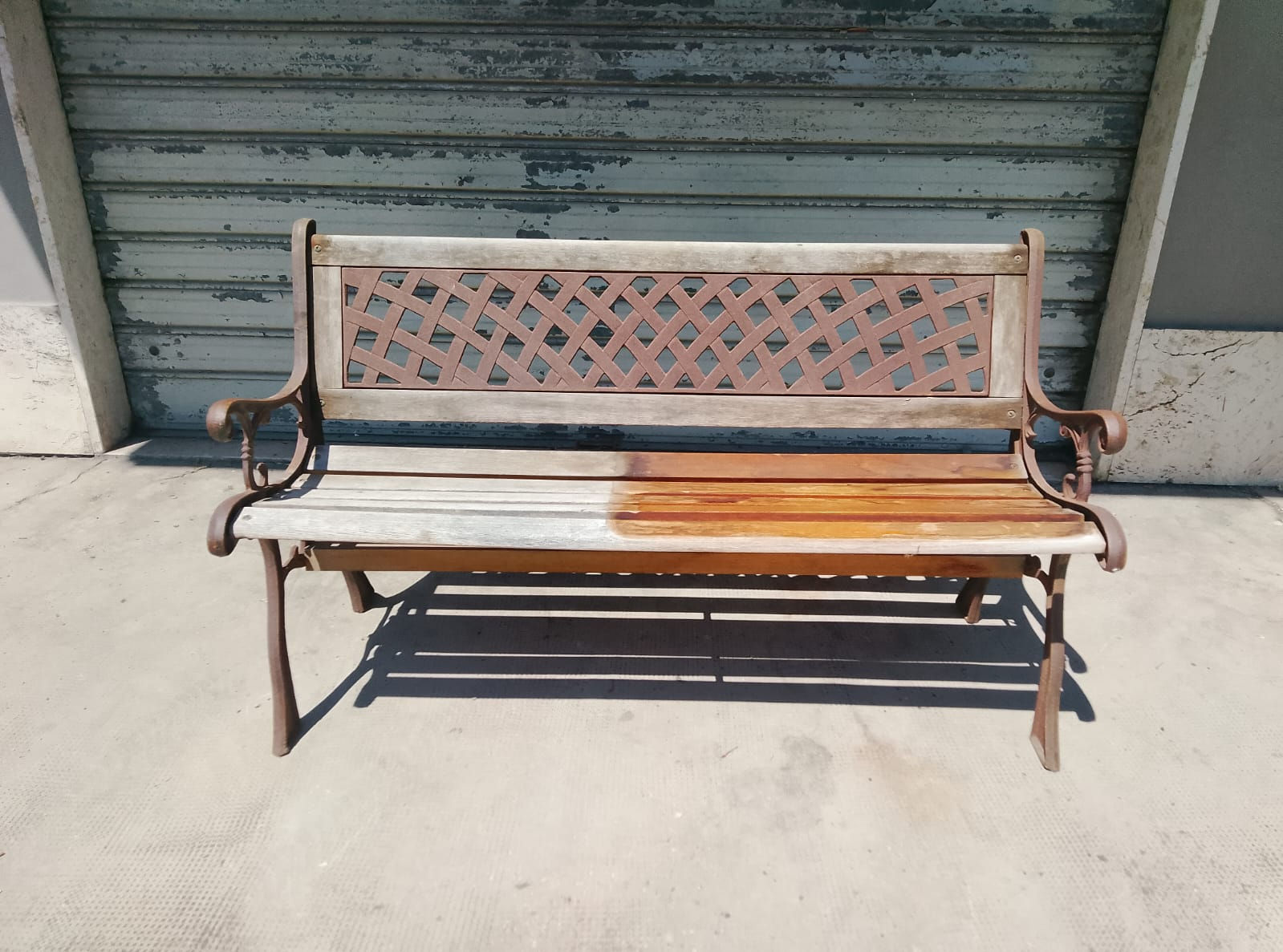Panchina da Esterno Legno e Ghisa