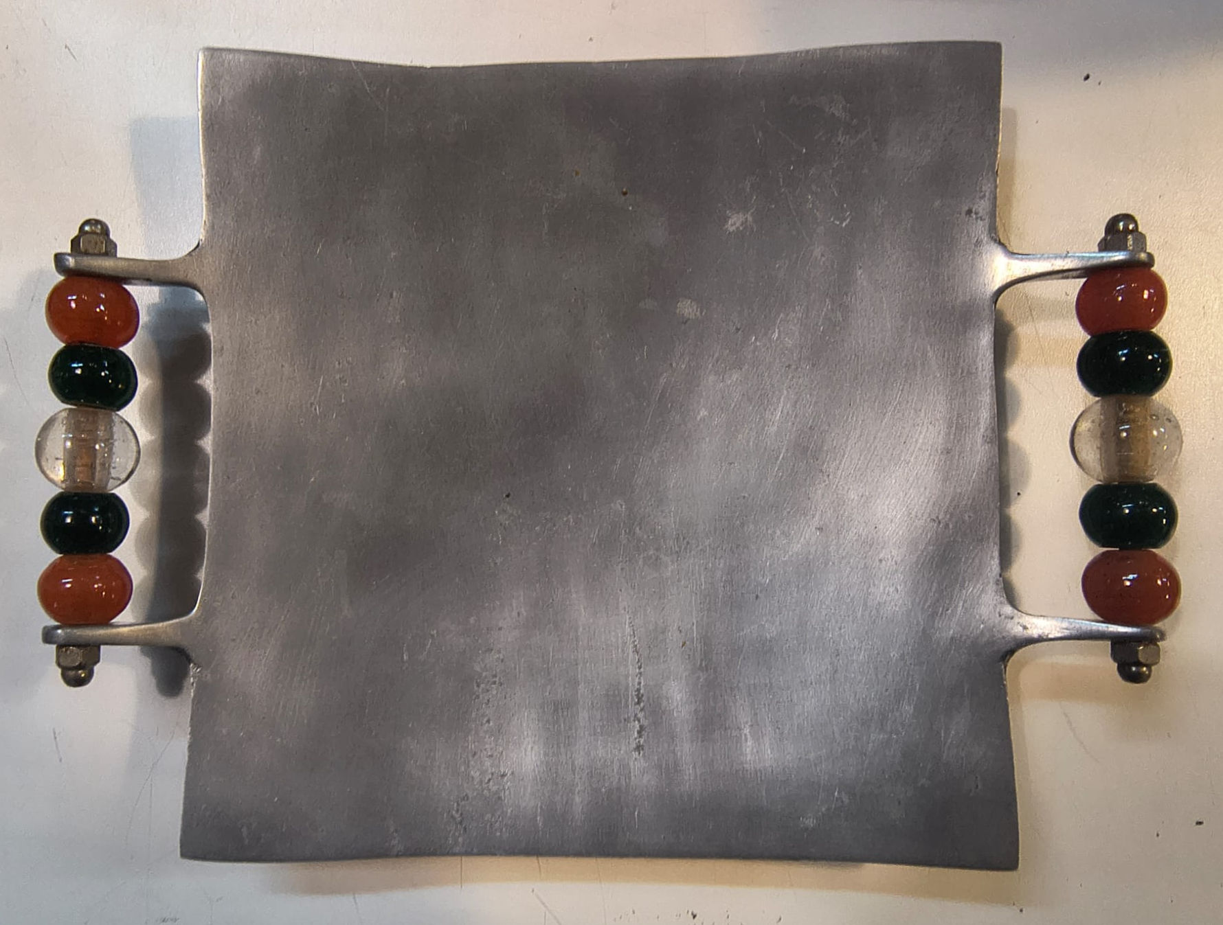 Fruttiera  Centrotavola Quadrato in Acciaio