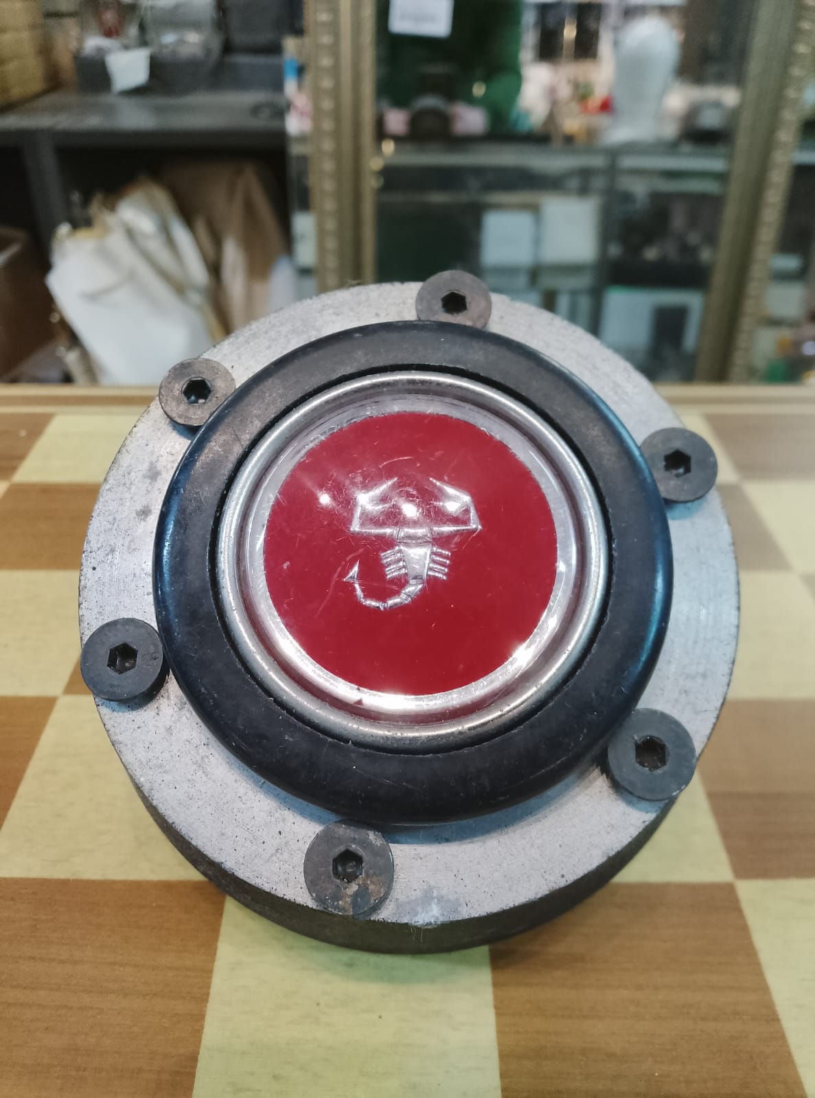 Mozzo Volante FIAT ABARTH Vintage Anni '70 per Restauro Auto d'Epoca