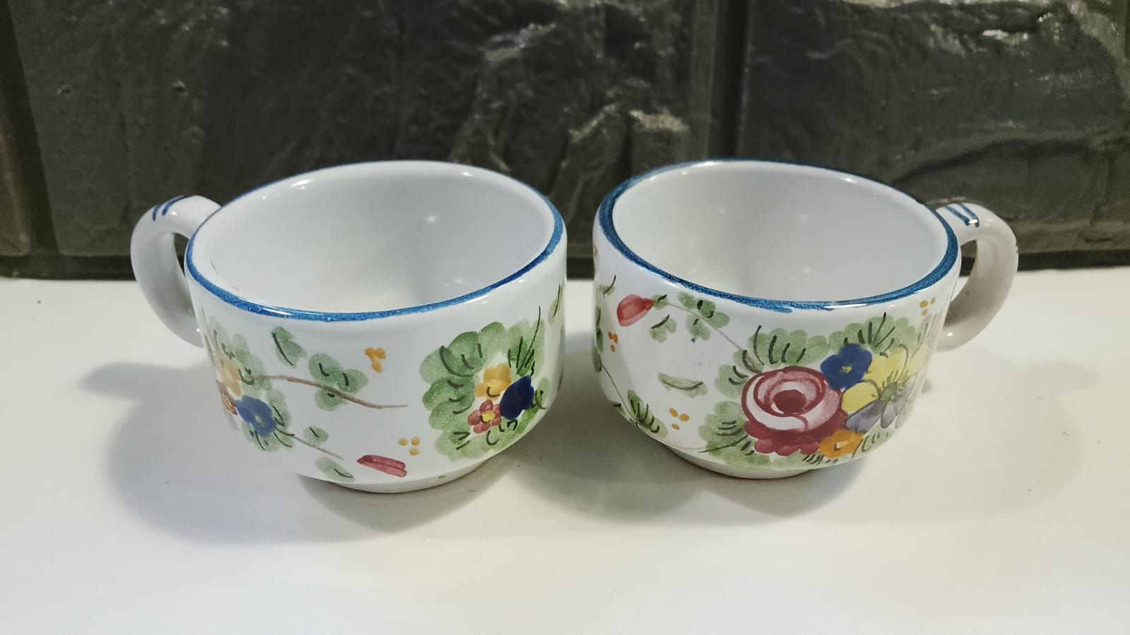 Coppia di Tazzine in Ceramica di CASTELLI