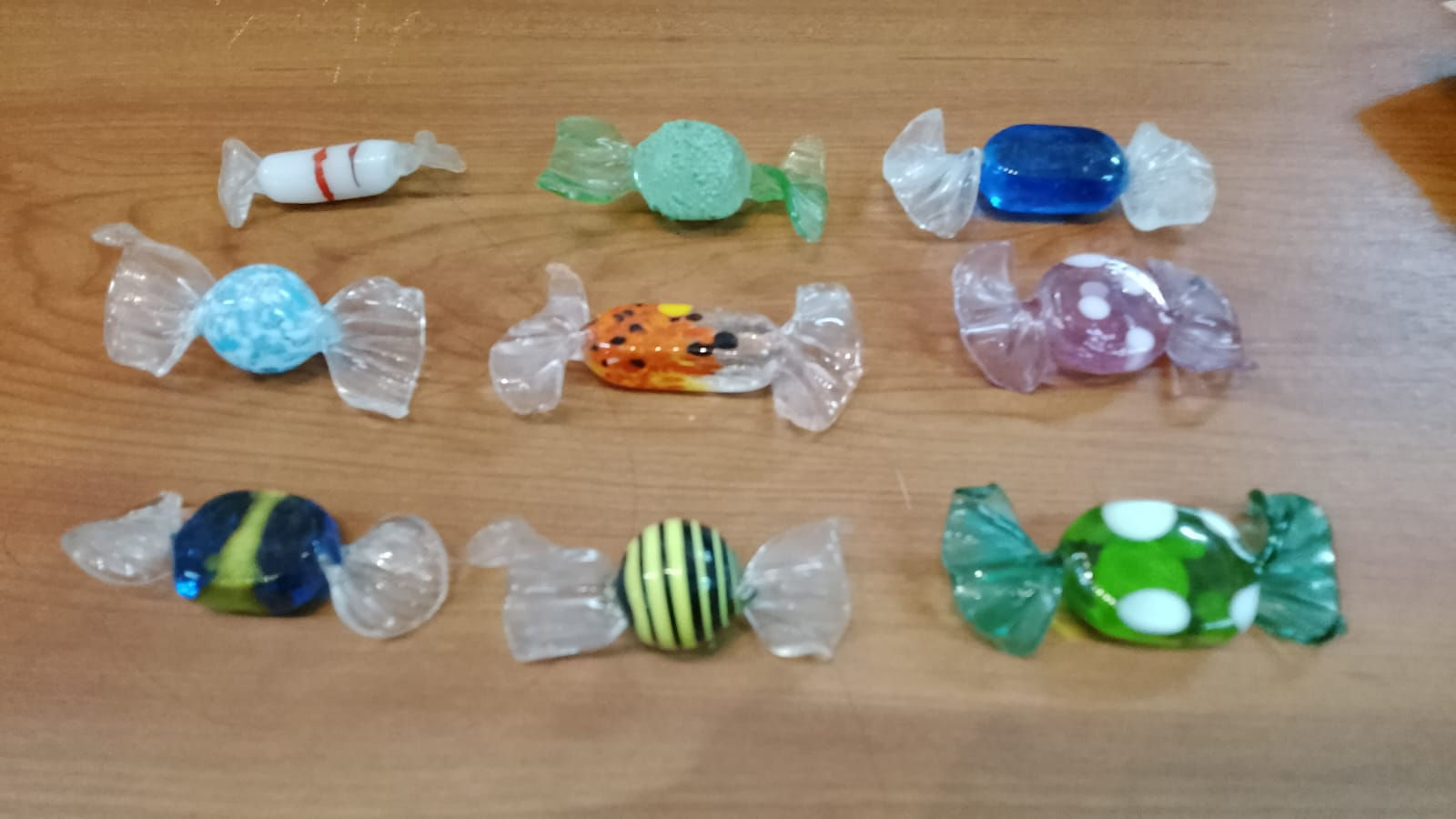 Soprammobile Caramella in Vetro di Murano Vari Colori a Scelta