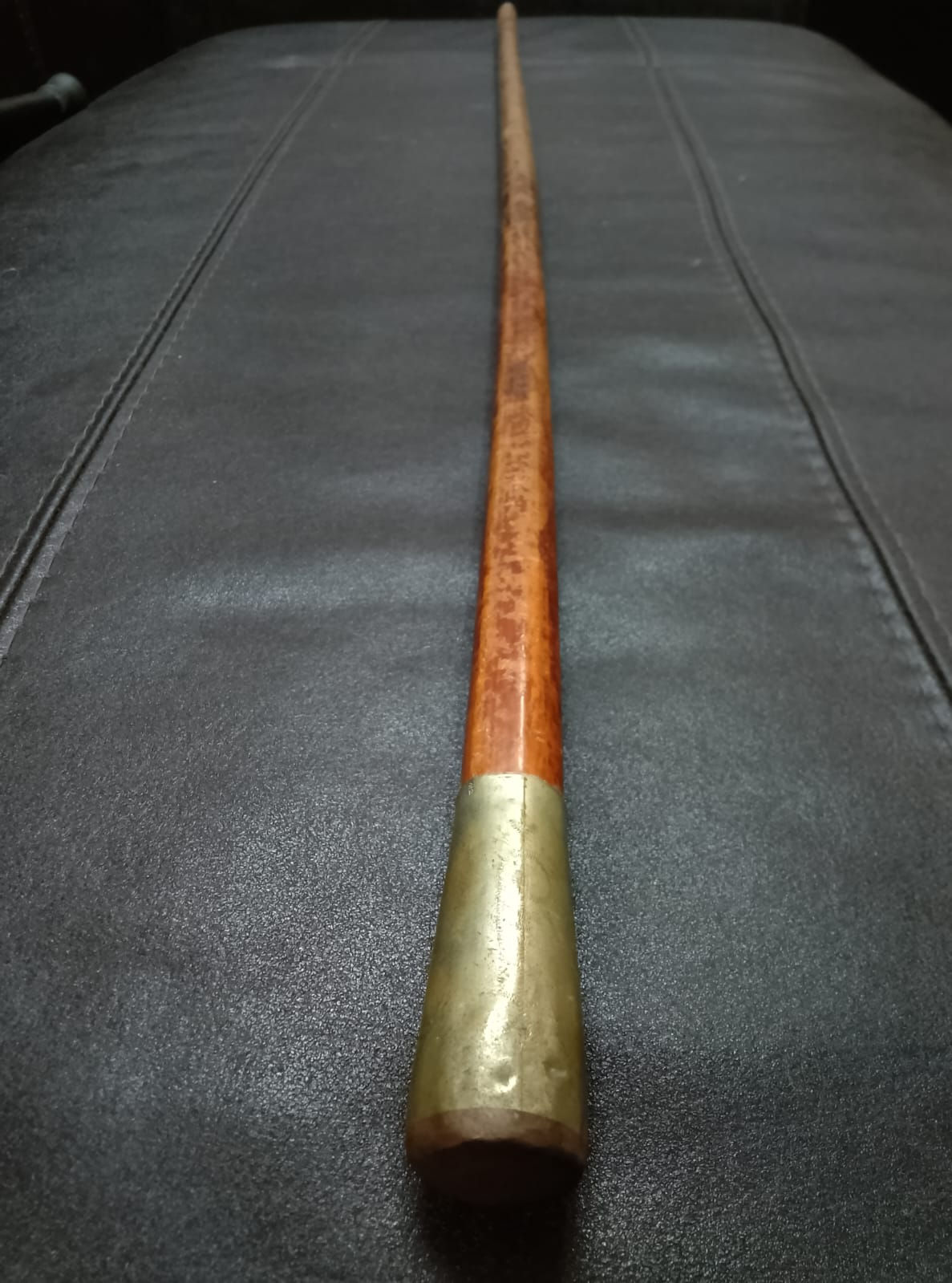 Bastone da Passeggio Vintage con Pomello in Ottone