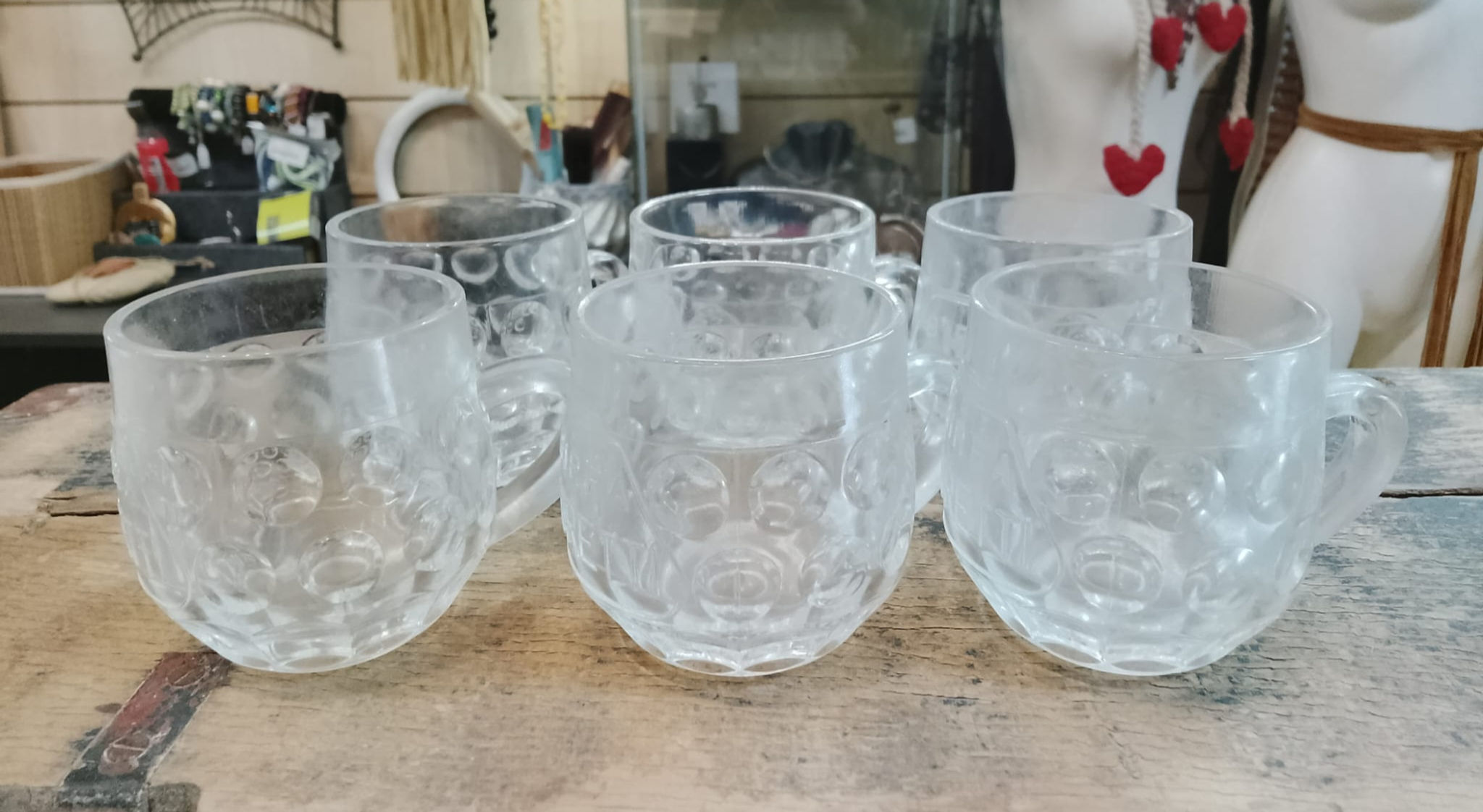 Servizio per 6 Persone Bicchieri Manichetta Pubblicitaria Birra Moretti