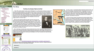 A Project about The Pearl's Escape using Google Sites