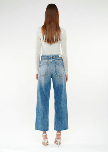 デニム・ジーパン ICON DENIM Women Denim Pants JILL ID8651 BLUE Jill - Women's Straight Leg Jeans | ICON DENIM Los Angeles