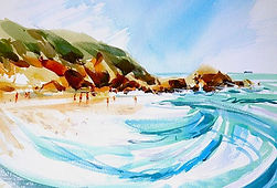 Where watercolour excels seen in these swift, confident wave brushmarks. 16.jpg.jpeg