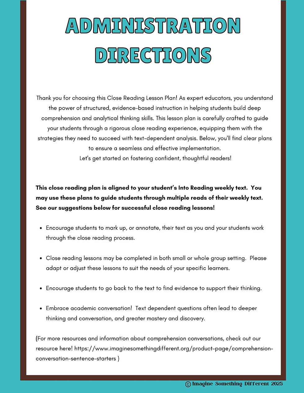 Thumbnail: Into Reading Module 5 Week 1 Close Reading Plan