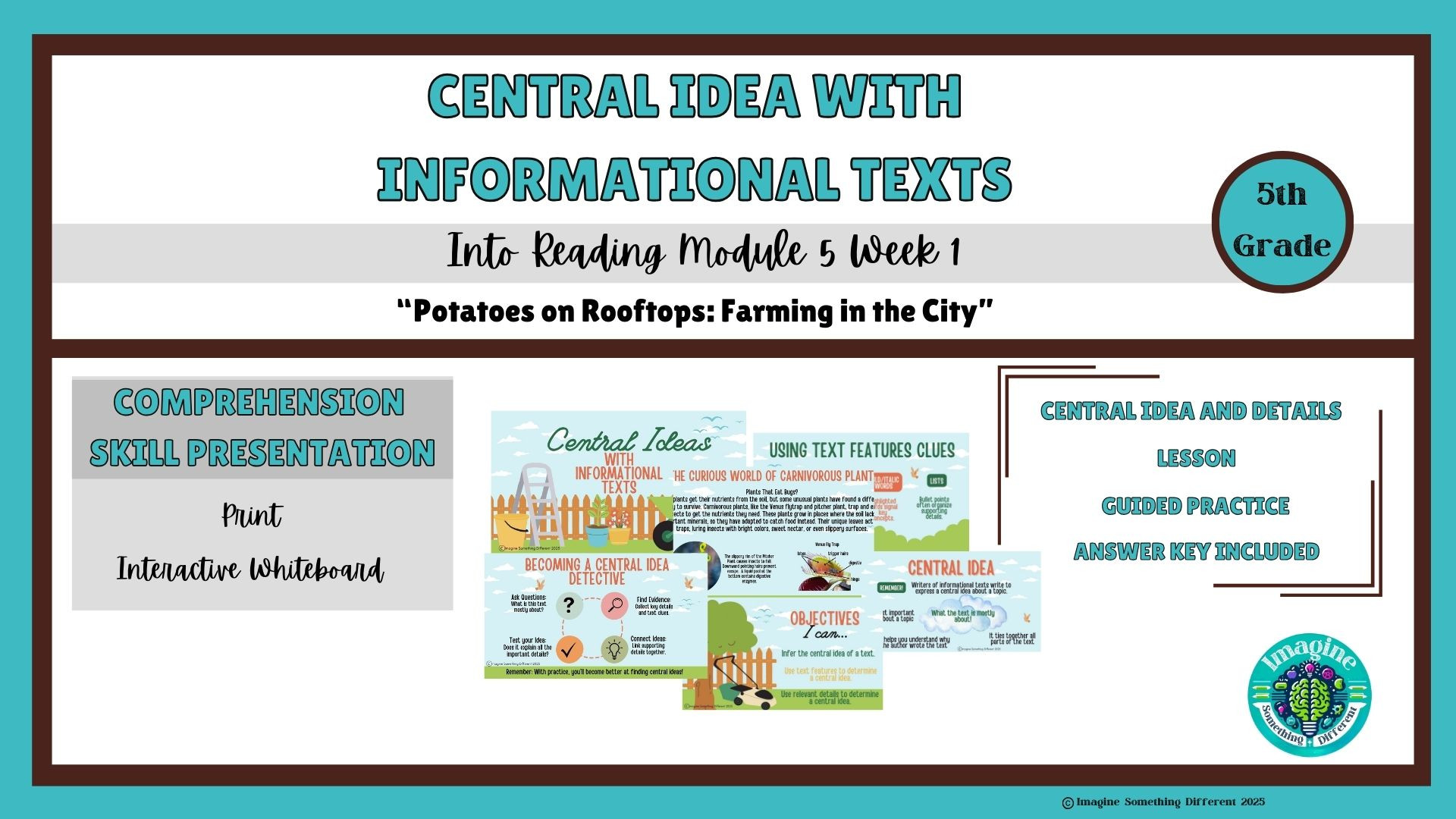 Into Reading Module 5 Week 1 Central Idea and Details