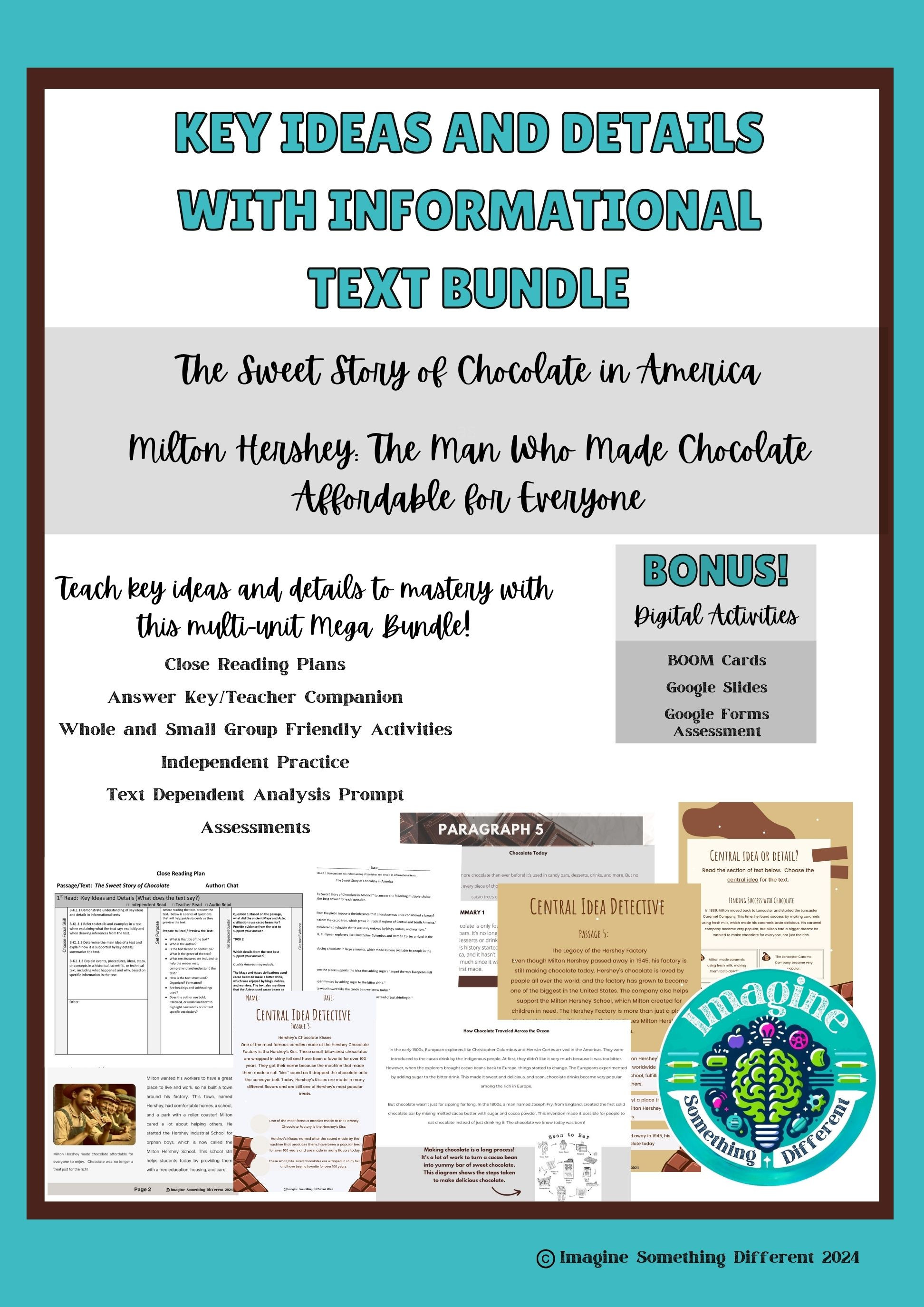 Key Ideas and Details with Informational Text: Chocolate!