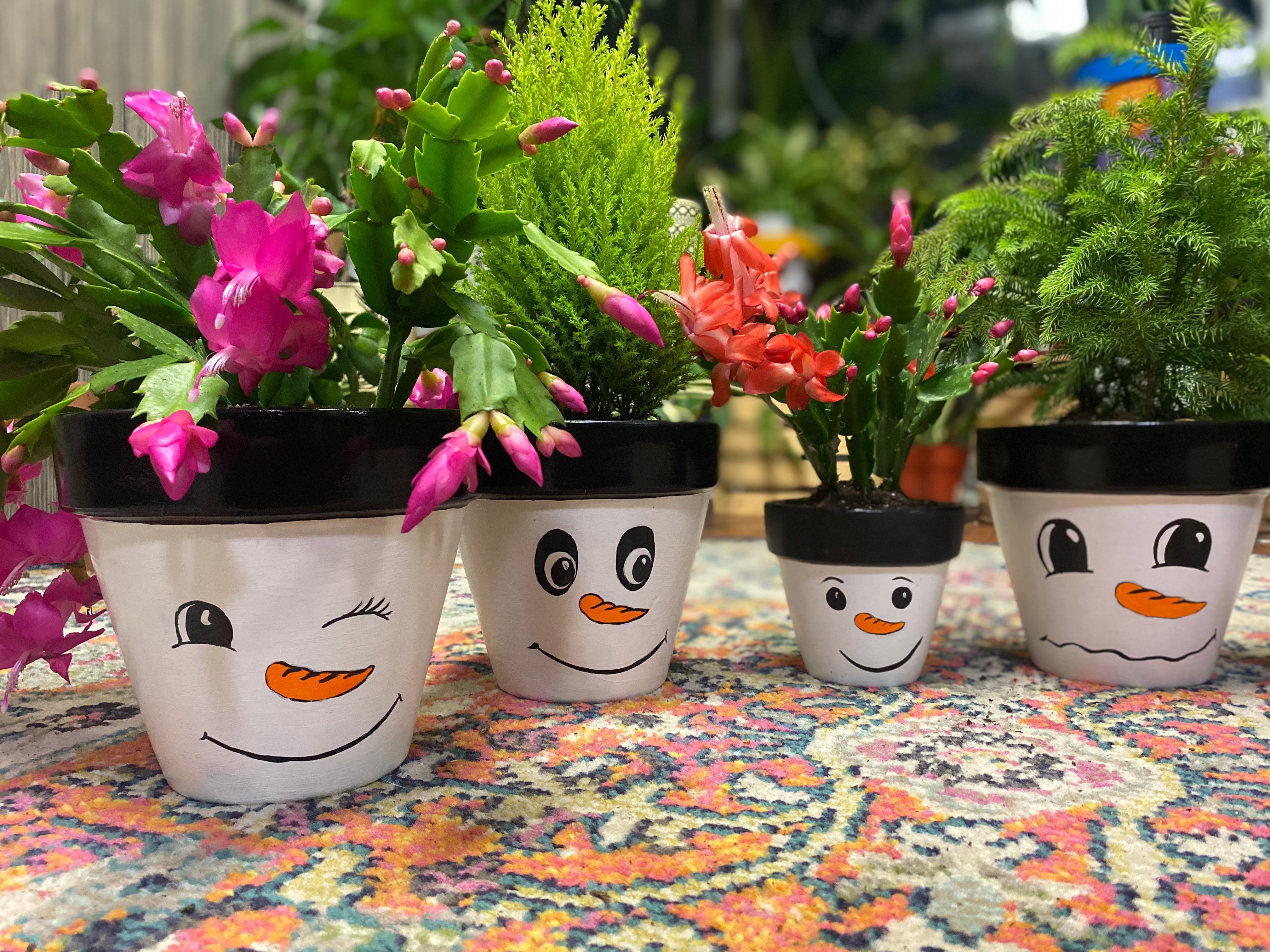 Snowman Planter