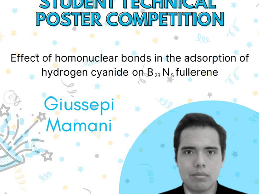 Primer lugar en el Poster Competition del AIChE Student RegionalConference 2020