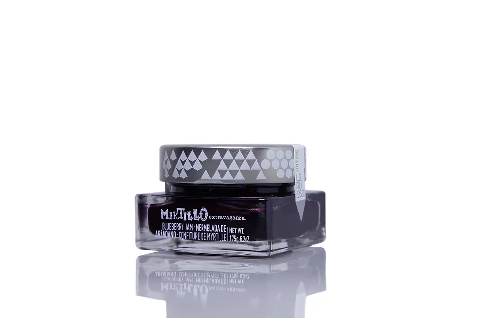 Confiture artisanale biologique de myrtilles 85 % de fruits - 175 g