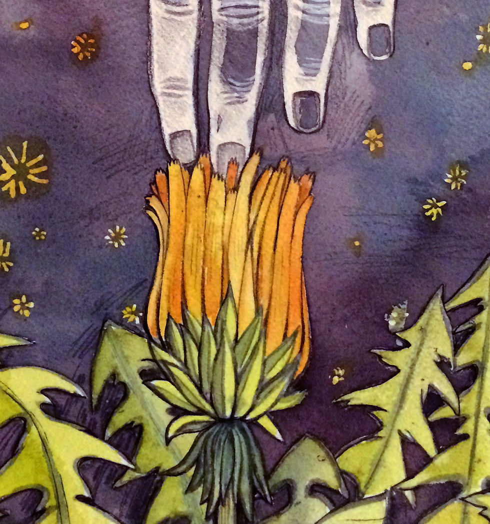 Thumbnail: An Offering to Endings (9" x 12")