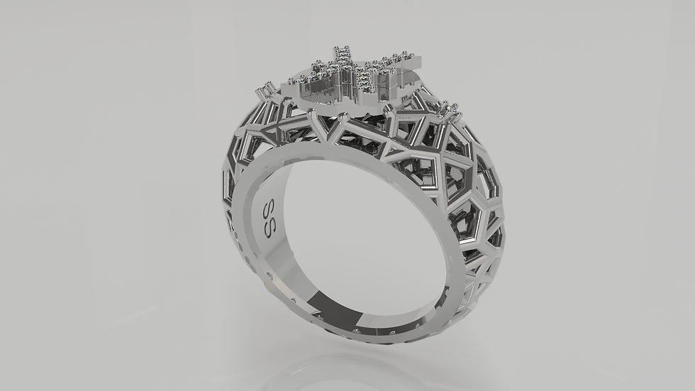 Thumbnail: (Pisces) Zodiac Wire Ring SS