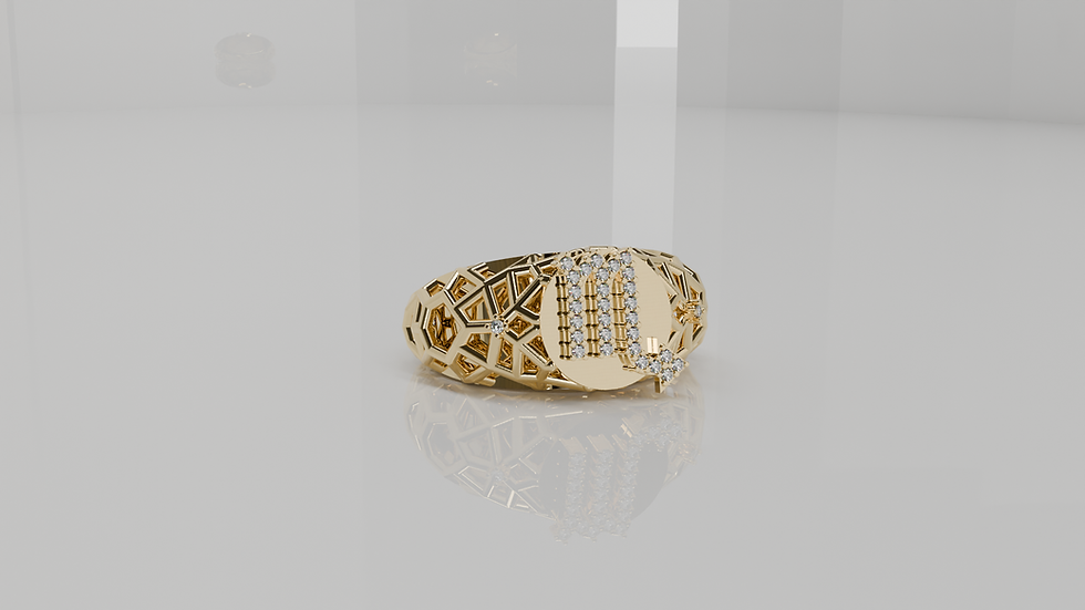 Thumbnail: (Scorpio) Zodiac Wire Ring 14K