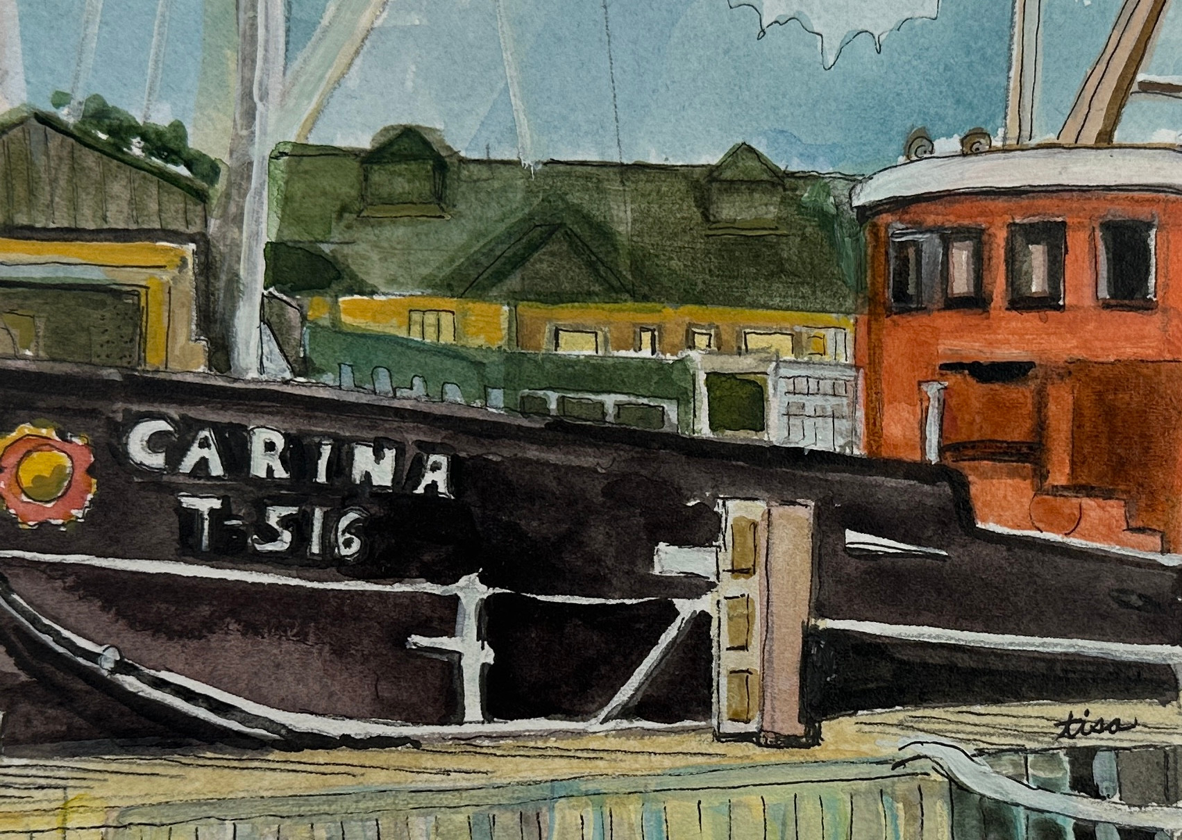 Carina, 5"x7" Fragment on paper
