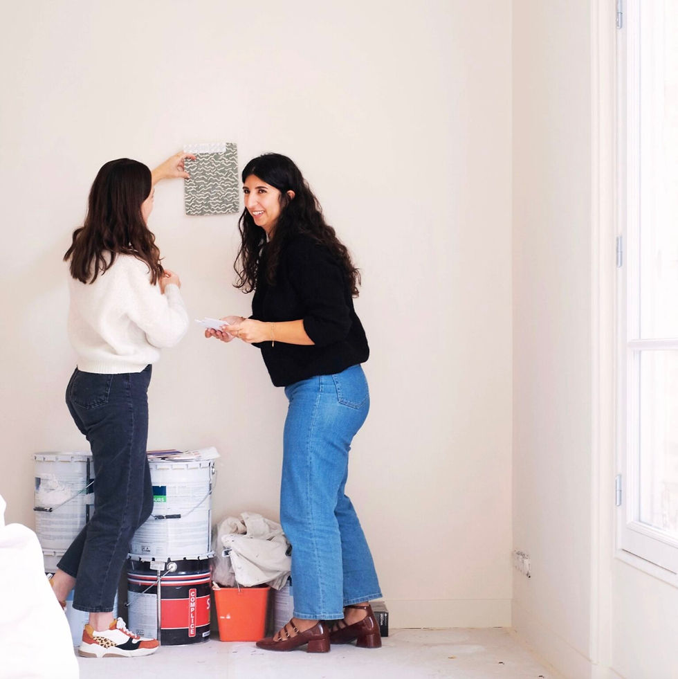 Suivi de chantier et choix du papier peint