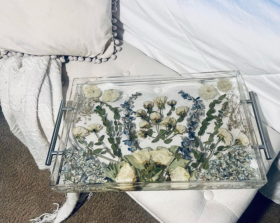 Thumbnail: Large Floral Resin Tray