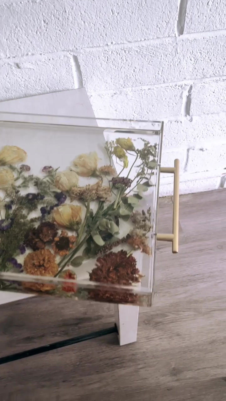 Thumbnail: Large Floral Resin Tray