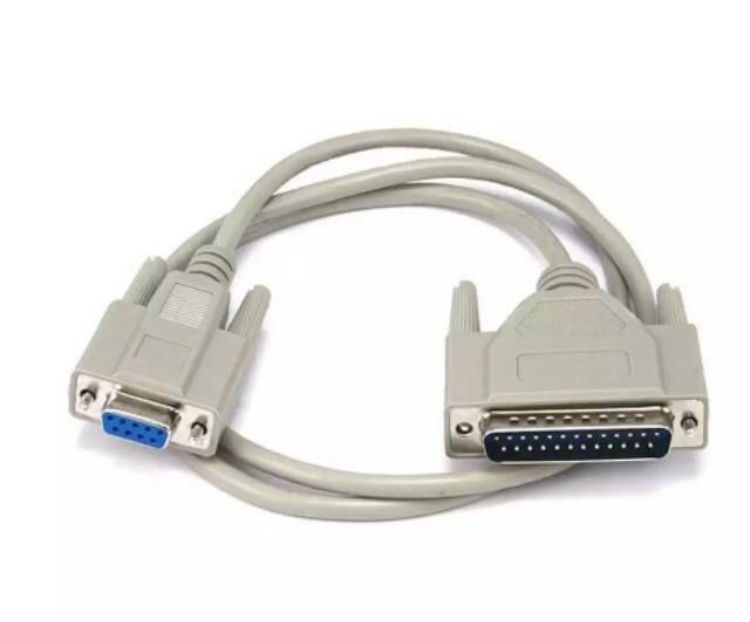 kabel serial db25pin male to db9 female