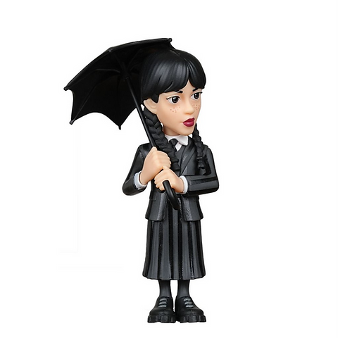 Figurine Minix Wednesday – Mercredi Addams Avec Parapluie – 12 Cm – Collection Série TV – PVC Officiel