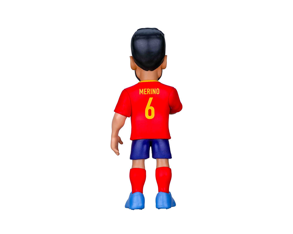 Miniature : Figurine Minix Merino #163 vue arrière maillot Espagne détails collection football PVC