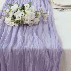 Lavender Cheesecloth Runner