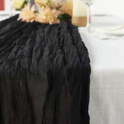 Black Cheesecloth Runner