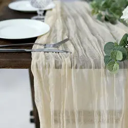Cream Cheesecloth Runner